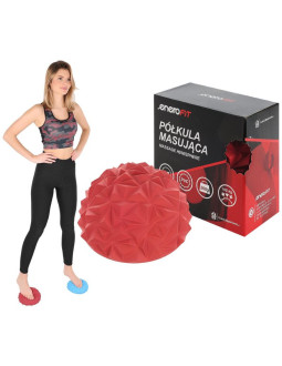 Półkula sensoryczna do masażu diament bordowa enero fit