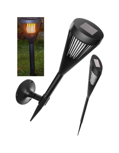 Lampa pochodnia solarna 2w1 efekt płomienia 12 led