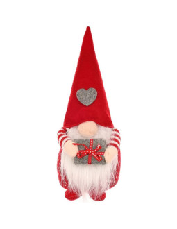 Mikołaj krasnal z prezentem 30cm 2