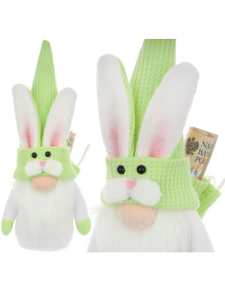 Skrzat zajączek zielony 20cm z workiem na prezent dekoracja wiosenna