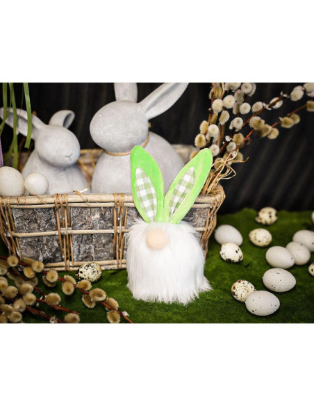 Zajączek 18cm zielony dekoracja wiosenna