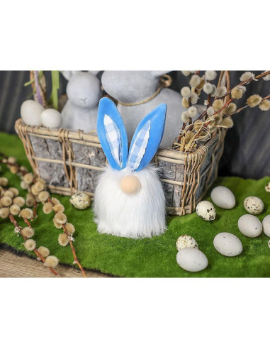 Zajączek 18cm niebieski dekoracja wiosenna