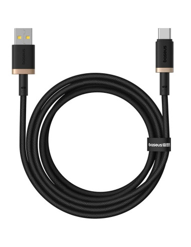 Kabel baseus dura usb-typ c 60w 2m (czarno-złoty)