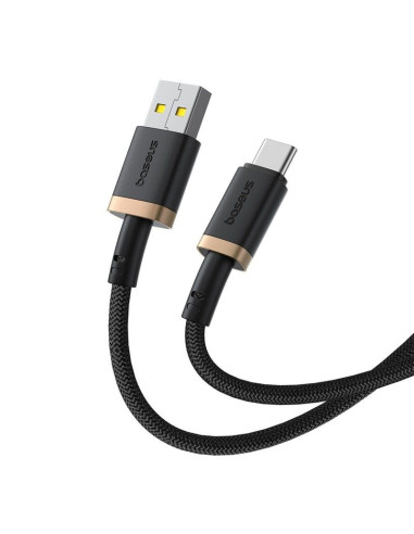 Kabel baseus dura usb-typ c 60w 2m (czarno-złoty)