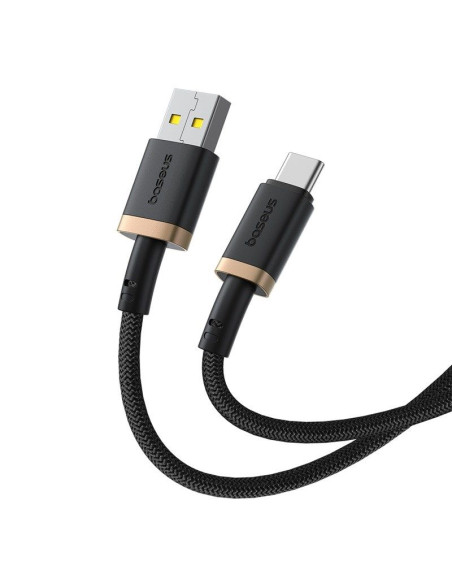 Kabel baseus dura usb-typ c 60w 2m (czarno-złoty)