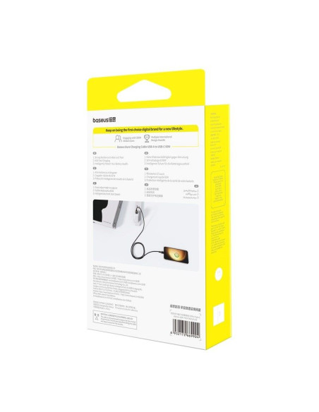 Kabel baseus dura usb-typ c 60w 2m (czarno-złoty)