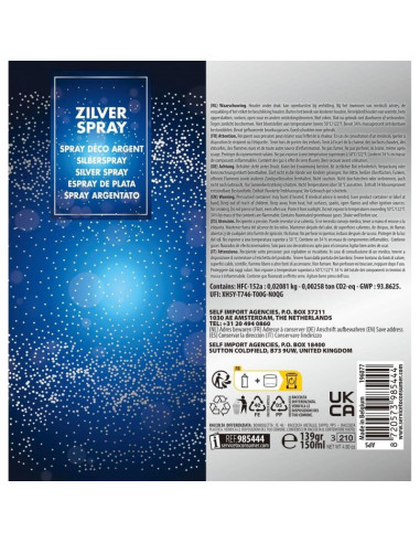 Lakier dekoracyjny 150ml srebrny