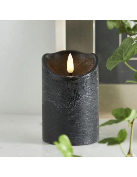 Świeca dekoracyjna 70x130mm led wosk black