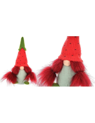 Skrzat gnom truskawka 20cm dekoracja wiosenna girl