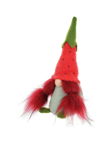 Skrzat gnom truskawka 20cm dekoracja wiosenna girl