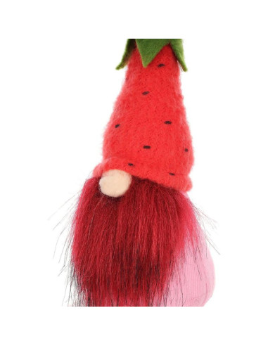 Skrzat gnom truskawka 20cm dekoracja wiosenna boy