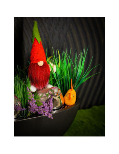 Skrzat gnom truskawka 20cm dekoracja wiosenna boy