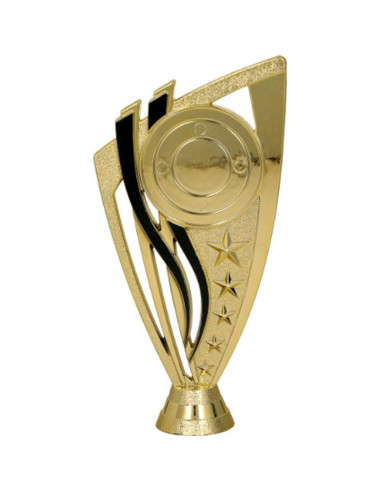 Figurka plastikowa złota z miejscem na emblemat