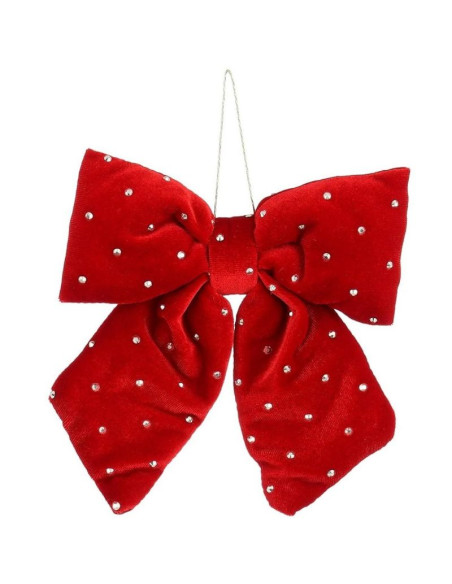 Kokarda dekoracyjna czerwona 15x17cm mica