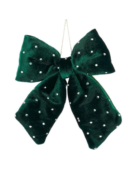 Kokarda dekoracyjna zielona 15x17cm mica