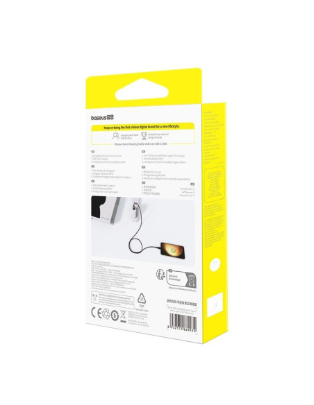 Kabel baseus dura usb-typ c 60w 1m (czarno-złoty)