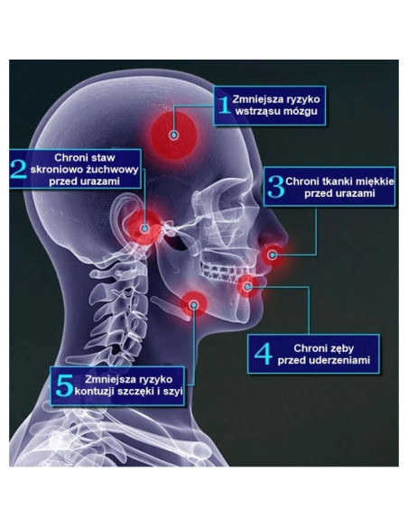 Ochraniacz na zęby + pudełko - czerwony | standard