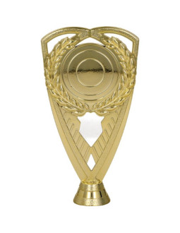 Figurka plastikowa złota z miejscem na emblemat