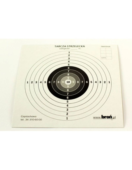 Tarcze papierowe 14x14 cm 100 szt.