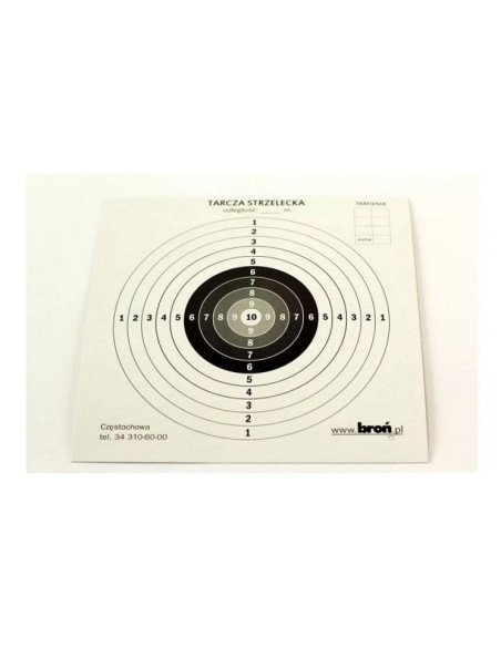 Tarcze papierowe 14x14 cm 100 szt.