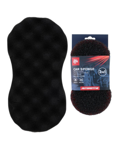 Gąbka do mycia samochodu dwustronna 21,5x11cm dirt devil