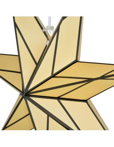 Dekoracja papierowa gwiazda 50cm 7 ramion kremowa