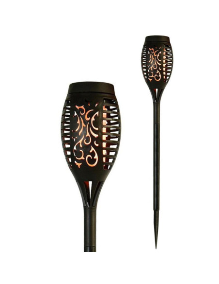 Pochodnia lampa solarna tańczące płomyki 12 led smd 7x7x50cm