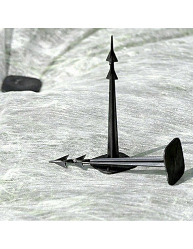 Szpilki groty kołki do agrowłókniny harpoon peg wys. 12,5cm 50szt