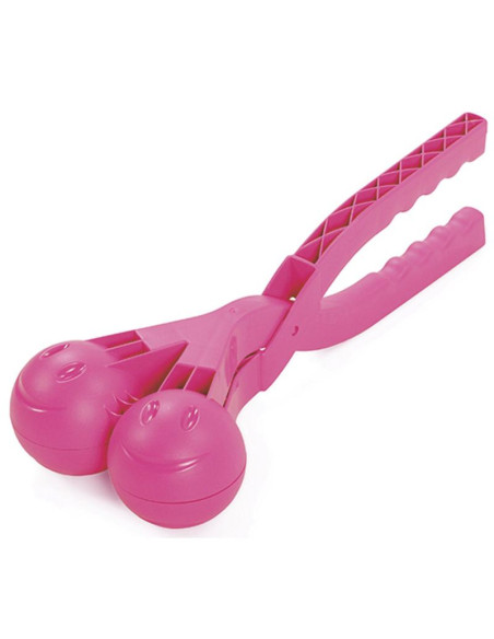 Śnieżkomat- snowball do robienia kulek śnieżnych podwójny różowy