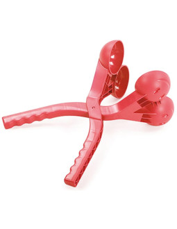 Śnieżkomat- snowball do robienia kulek śnieżnych podwójny czerwony