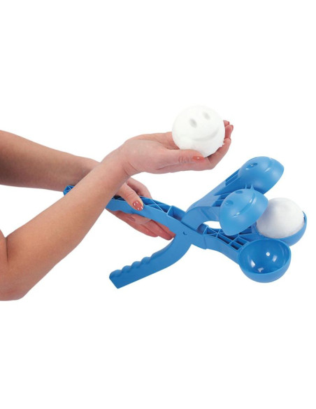 Śnieżkomat- snowball do robienia kulek śnieżnych podwójny czerwony