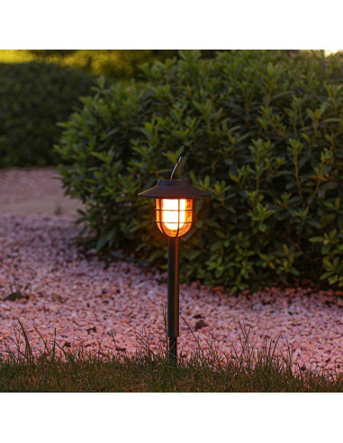 Lampa solarna efekt płomienia 2w1 6led smd