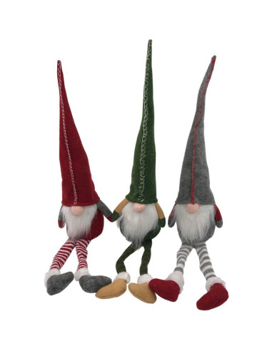 Skrzat krasnal gnom dekoracyjny 30+15cm zielony