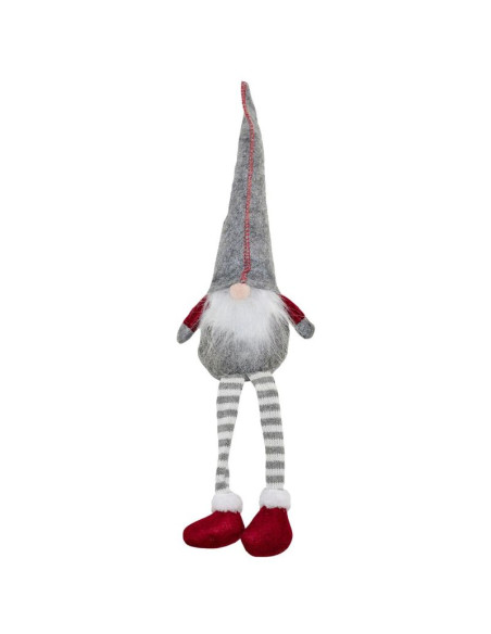 Skrzat krasnal gnom dekoracyjny 30+15cm szary