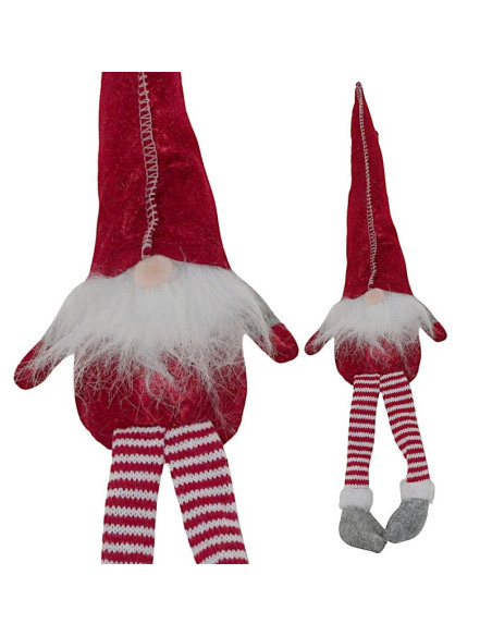 Skrzat krasnal gnom dekoracyjny 30+15cm czerwony