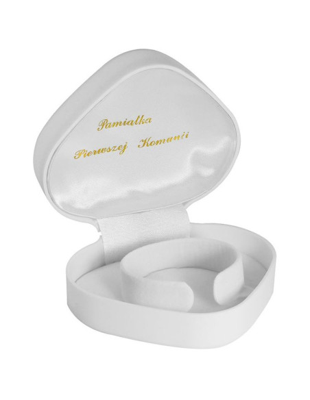 Pudełko białe serce - komunia
