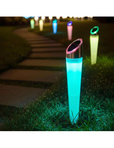 Lampa solara pathway 4led 2 kolory 32,5cm