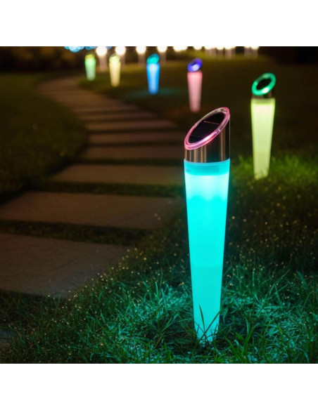 Lampa solara pathway 4led 2 kolory 32,5cm