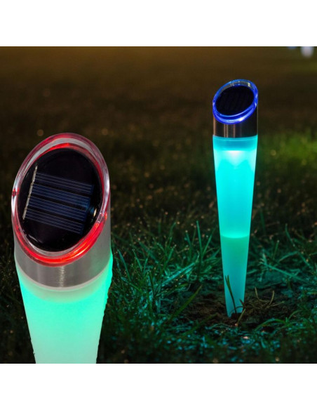 Lampa solara pathway 4led 2 kolory 32,5cm