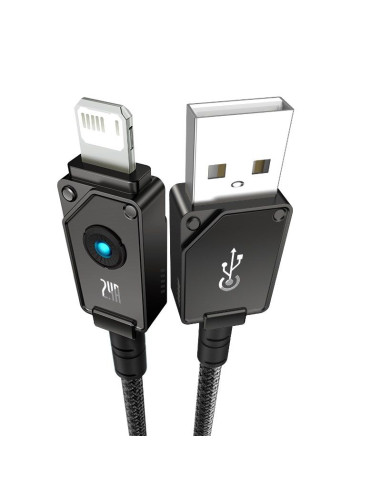 Kabel baseus unbreakable usb-ip 2.4a 2m (czarny)