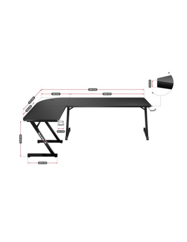 Biurko gamingowe hz-hero 7.0