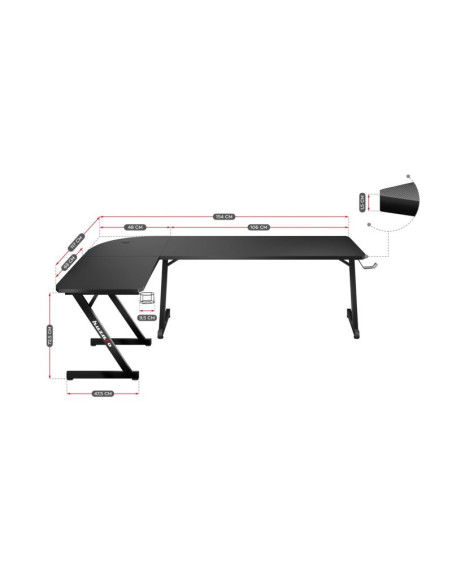 Biurko gamingowe hz-hero 7.0