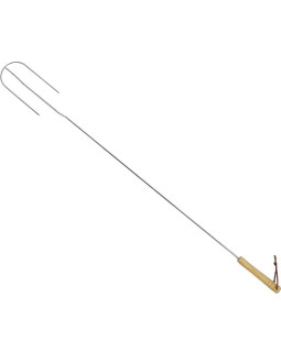 Widelec ogniskowy 100cm z drewnianą rączką 2