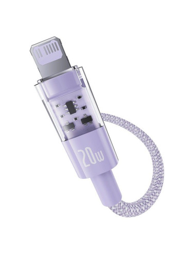 Kabel baseus gem usb c-ip 20w 2m (fioletowy)