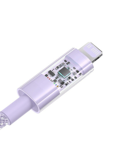 Kabel baseus gem usb c-ip 20w 2m (fioletowy)