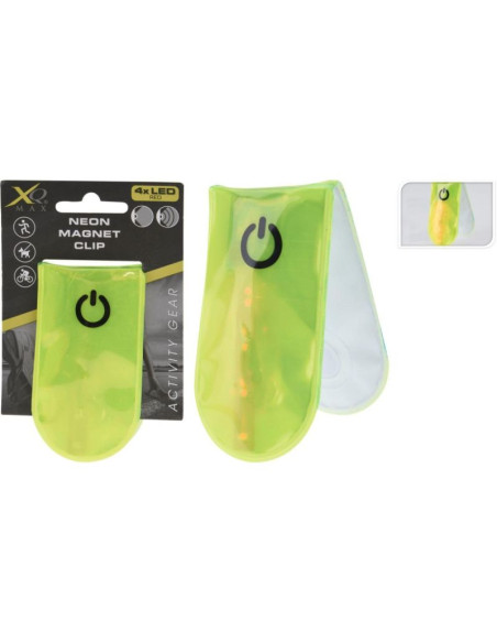 Klips odblaskowy magnetyczny 4 led xqmax