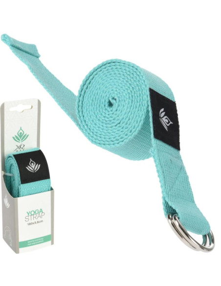Pasek do ćwiczeń jogi xqmax zielony
