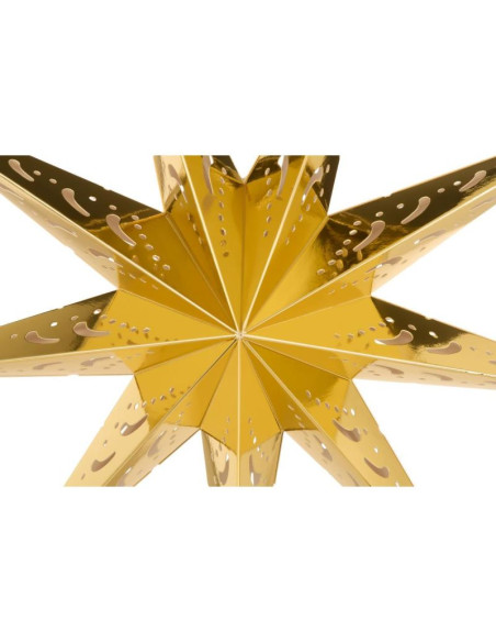 Dekoracja papierowa gwiazda śr.45 cm 9 ramion złota