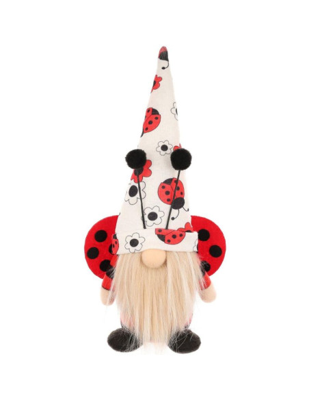 Skrzat gnom biedronka boy 24cm dekoracja wiosenna