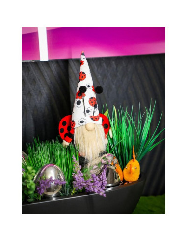 Skrzat gnom biedronka boy 24cm dekoracja wiosenna